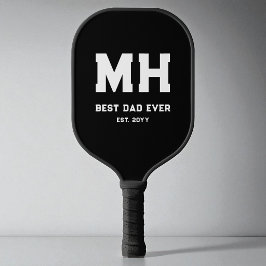 Palas De Pickleball Moderno Día del Padre Mejor Papá del Mundo en Blan