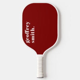 Palas De Pickleball Moderno negrita mínima rojo su nombre personalizad