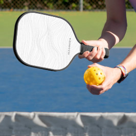 Palas De Pickleball Moderno nombre minimo personalizado líneas blancas