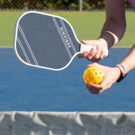 Palas De Pickleball Moderno Personalizado Dusty Blue Player Nombre Dep