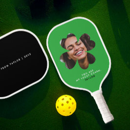 Palas De Pickleball Moderno Sencillo Encanto Lucky Love Clover Green P