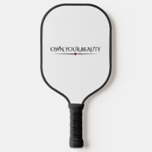 Moderno y elegante "Afirma tu belleza" Pickleball