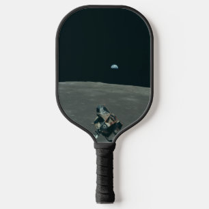 Palas De Pickleball Módulo Lunar Apolo y salida de la Tierra sobre la