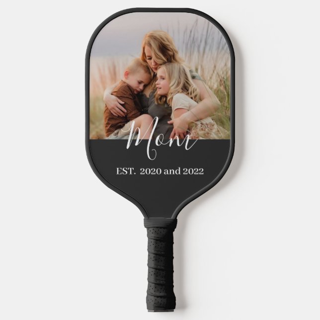 Palas De Pickleball Mom Established Fun Script Photo (Anverso)