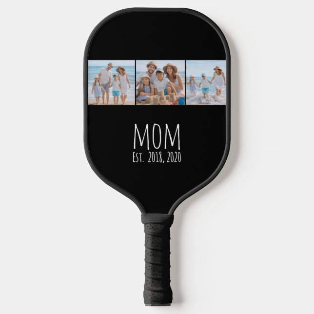 Palas De Pickleball Mom Established Modern Bold Script Black 3 Photo (Anverso)