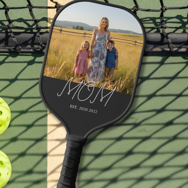 Palas De Pickleball Mom Established Modern Script Black Photo (Subido por el creador)