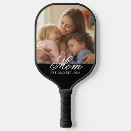 Palas De Pickleball Mom Established White Elegant Script Photo