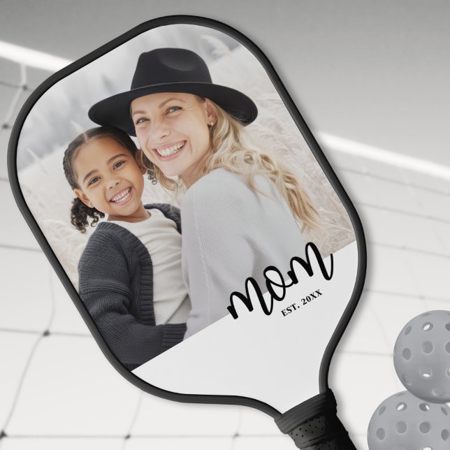Palas De Pickleball Mom Photo (Mom Established Mother's Day Gift Carbon Fiber Pickleball Paddle)