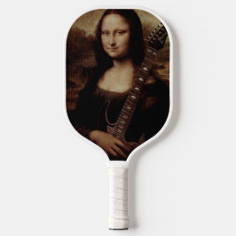 Palas De Pickleball Mona Lisa sosteniendo un amor a la guitarra (guita