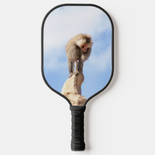 Palas De Pickleball Mono babuino en la cima de una montaña