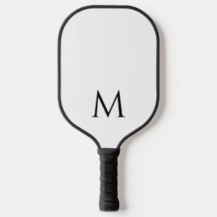 Palas De Pickleball Mono gram Elegant Plantilla en blanco y negro Dos