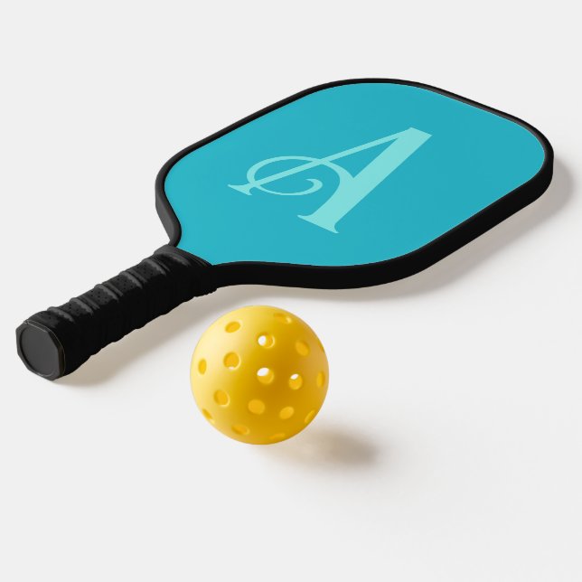 Palas De Pickleball Monogram Modern Minimal Teal (Distribución 2)