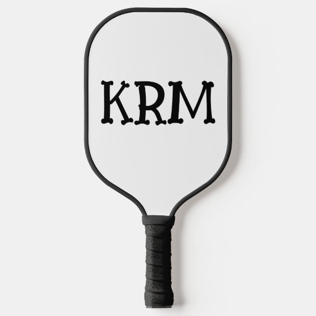 PALAS DE PICKLEBALL MONOGRAM PERSONALIZADO 3 LETRA PADDLE DE PICKLEBAL (Anverso)