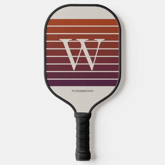 Palas De Pickleball Monogram Sunset Gradient (Anverso)