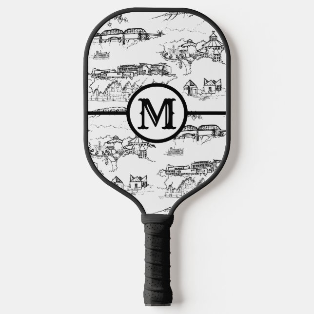 Palas De Pickleball Monograma Chattanooga Toile Pickleball Paddle (Anverso)