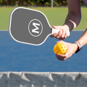 Palas De Pickleball Monograma clásico mínimo