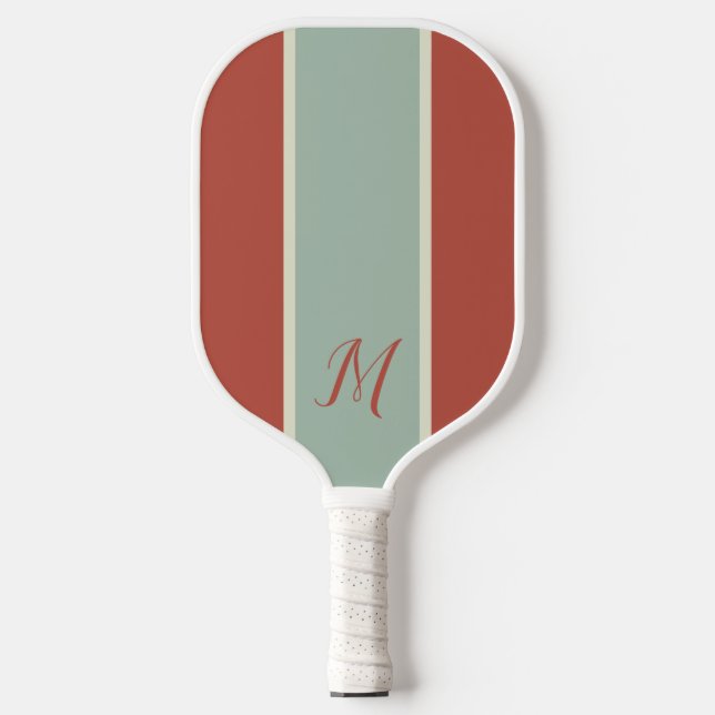 Palas De Pickleball Monograma clásico personalizado monograma moderno (Anverso)