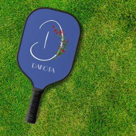 Palas De Pickleball Monograma D de la acuarela Boho