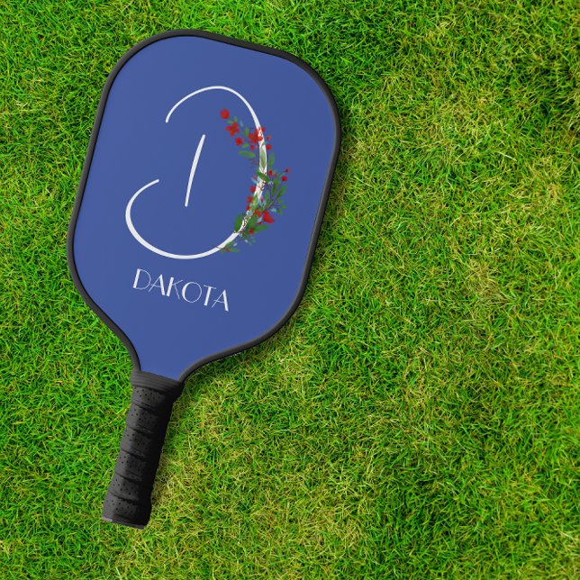 Palas De Pickleball Monograma D de la acuarela Boho (Subido por el creador)