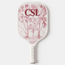 Monograma de Arte Botánico Rosa