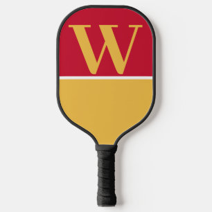 Palas De Pickleball Monograma de baloncesto con el Cardinal y el Oro C