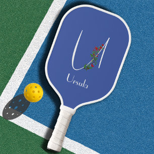 Palas De Pickleball Monograma de color azul U