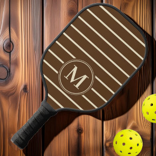 Palas De Pickleball Monograma de Color Bosque Profundo a Rayas de Mita