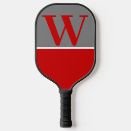 Palas De Pickleball Monograma de colores del equipo de Red & Grey Coll