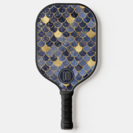 Palas De Pickleball Monograma de escalas de la sirena de la Purpurina 