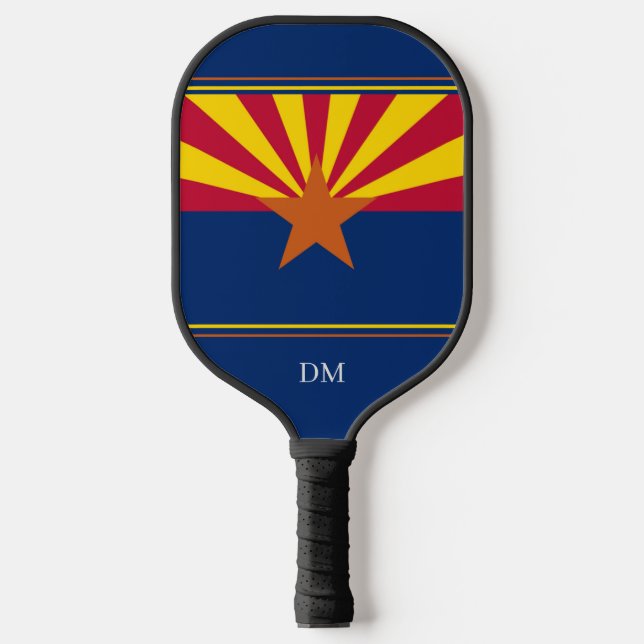 Palas De Pickleball Monograma de la bandera del estado de Arizona (Anverso)