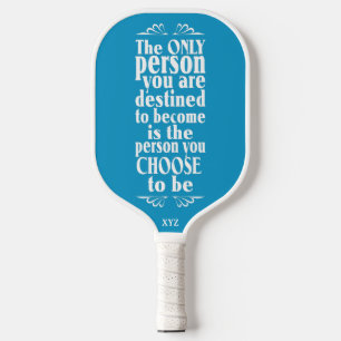Palas De Pickleball Monograma de personalizado de ELECCIÓN motivaciona
