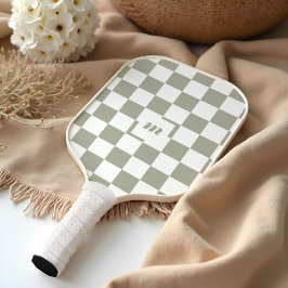 Palas De Pickleball Monograma de Personalizado de patrones retro moder