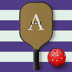 Palas De Pickleball Monograma de Personalizado moderno con niebla de b
