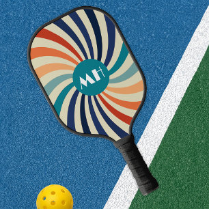 Palas De Pickleball Monograma de Starburst de la Retro 70