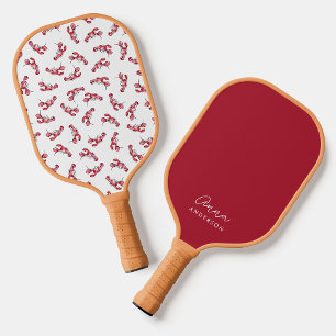 Palas De Pickleball Monograma del patrón de langosta costero