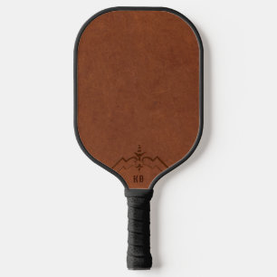 Palas De Pickleball Monograma del Personalizado de imágenes de cuero m