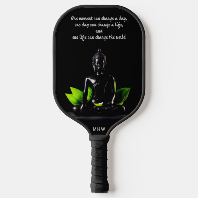 Palas De Pickleball Monograma del personalizado de presupuesto de Buda (Anverso)