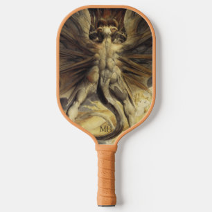 Palas De Pickleball Monograma del personalizado Dragón Rojo