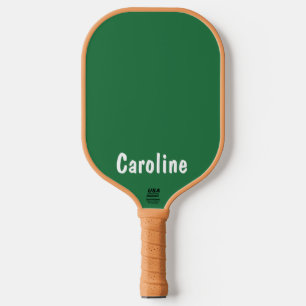 Palas De Pickleball Monograma elegante de escritura de firma
