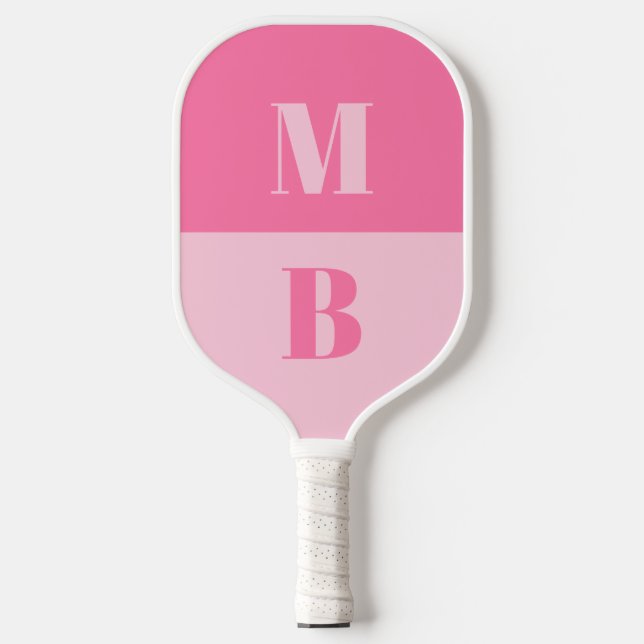 Palas De Pickleball Monograma inicial Minimalista moderno (Anverso)