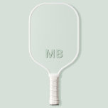 Palas De Pickleball Monograma inicial simple y moderno<br><div class="desc">Moderno y sencillo monograma inicial remo de bolas de bolas. Crea tu propio pickleball personalizado con el nombre inicial del personalizado.</div>