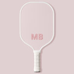 Palas De Pickleball Monograma inicial simple y moderno<br><div class="desc">Moderno y sencillo monograma inicial remo de bolas de bolas. Crea tu propio pickleball personalizado con el nombre inicial del personalizado.</div>