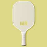 Palas De Pickleball Monograma inicial simple y moderno<br><div class="desc">Moderno y sencillo monograma inicial remo de bolas de bolas. Crea tu propio pickleball personalizado con el nombre inicial del personalizado.</div>