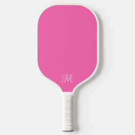 Palas De Pickleball Monograma minimalista elegante, rosa o de cualquie