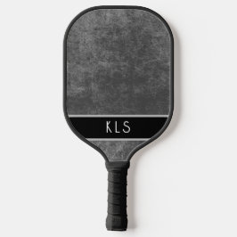 Palas De Pickleball Monograma moderno con problemas mínimos de Naranja
