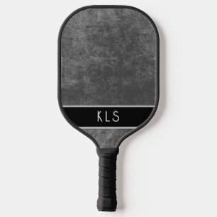 Palas De Pickleball Monograma moderno con problemas mínimos de Naranja
