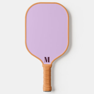 Palas De Pickleball Monograma moderno de silbido y ciruela