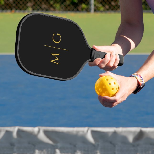 Palas De Pickleball Monograma Moderno Estilo Personalizado (in situ)