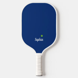 Palas De Pickleball Monograma moderno minimalista azul y blanco