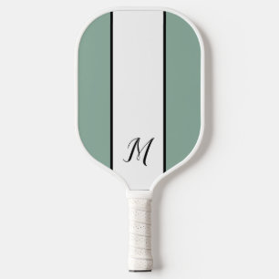 Palas De Pickleball Monograma moderno Monograma clásico personalizado